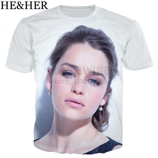 

new popular actor emilia clarke 3d print shirts comics hentai hentai men clothing