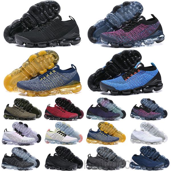 

2019 chaussures moc 2 laceless 2.0 casual shoes triple black designer mens women sneakers fly white knit cushion trainers zapatos 3-yq