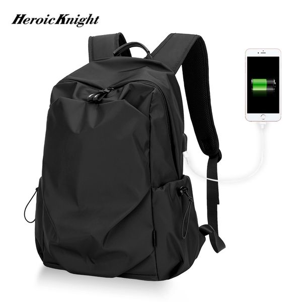 

heroic knight men fashion backpack 15.6inch lapbackpack men waterproof travel outdoor backpack school teenage mochila bag t200602