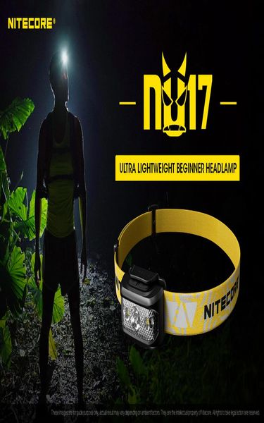 

100 оригинальный micro usb аккумуляторная nitecore nu17 тройной выход сверхлегкие начальный фара встроенный li ion battery jlldif