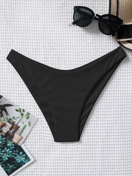 

rib bikini panty 53ev#, White;black