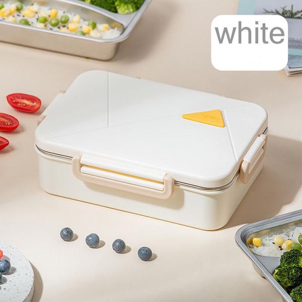 

мода из нержавеющей стали 304 lunch box 3 partition герметичным bento box lady офис школа контейнер еды микроволновая закуска jllryd