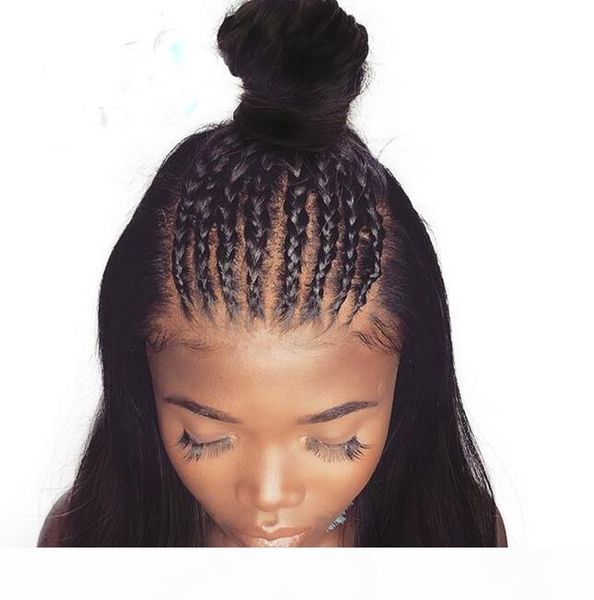 

premier 360 парики шнурка бразильское remy человеческих волос 150% плотность 6inches deep lace часть яки straightwigs, Black;brown