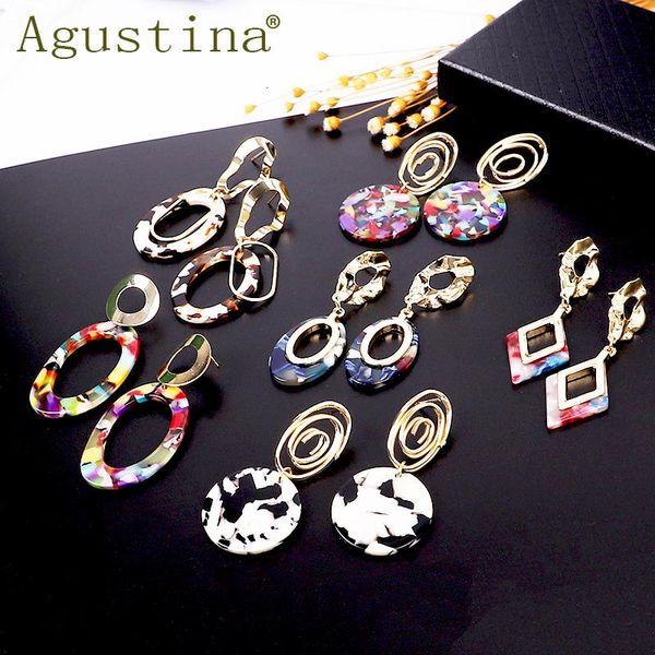 

dangle & chandelier agustina acetate small earrings for women jewelry girls drop green fashion cute korean punk funny earings, Silver