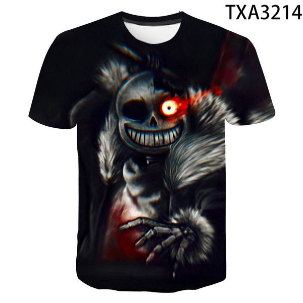 

new undertale street clothing cool trend 3d print shirts comics kawaii horror men clothing