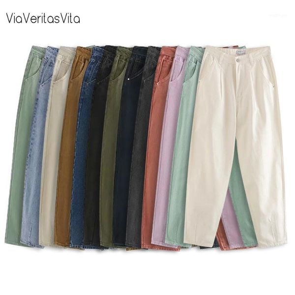 

13colors jeans for women armygreen cargo pants casual high waist harem trousers workwear carrot pants autumn winter female girls1, Blue