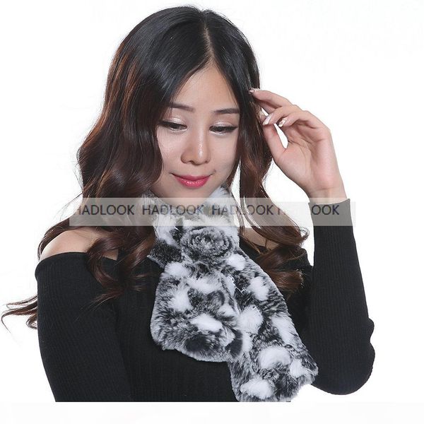 

women fur scarf rabbit fur scarves 12 colors genuine real natural scarves muffler cape wraps warm winter shawl promotion quality, Blue;gray