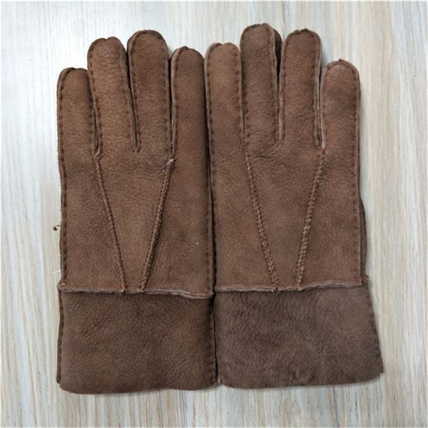 

factory direct sale man' gloves ,winter warm gloves sheepskin leather gloves,fur, Blue;gray