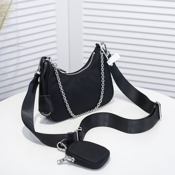 

2021 womens nylon shoulder hobo bag crossbody multi pochette shoulder hand bags reedition 2005 high end fashion sling bags purses