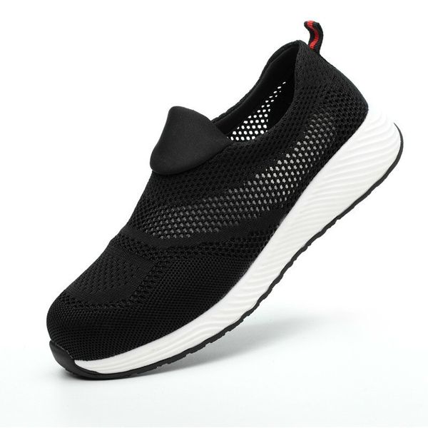 

fashion men women lightweight indestructible breathable safety steel toe shoes anti-smash sneaker work protective boots 35-46 y200915, Black;brown