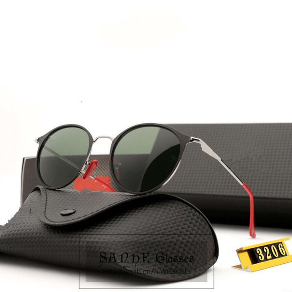

2019 men's polarized new glass pilot sheet sunglasses 3602 d4y7, White;black