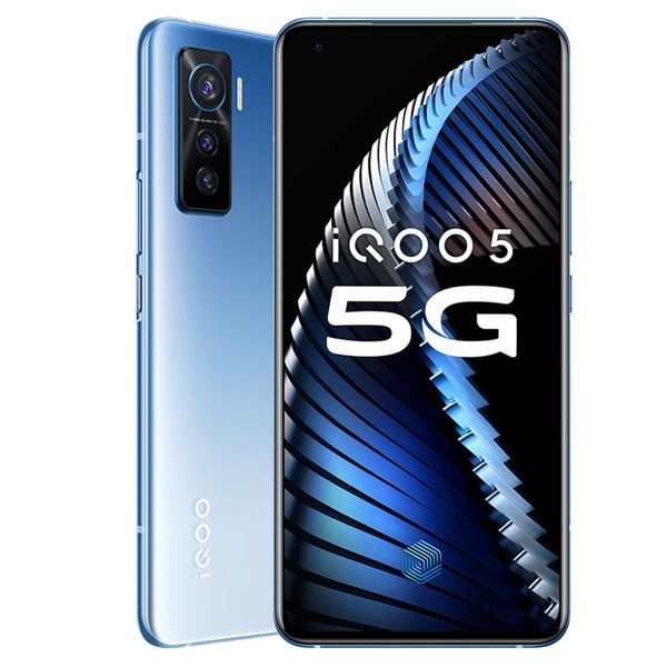 Orijinal Vivo IQOO 5 5g Cep Telefonu 8 GB RAM 128 GB ROM Snapdragon 865 Octa Çekirdekli Android 6.56 