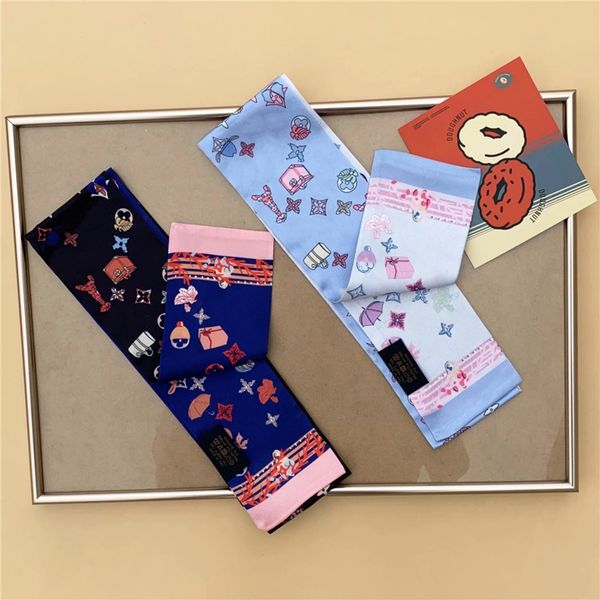 

luxury fashion korean ladies vintage japanese scarves french scarves versatile ins scarves #195#60512121, Black;purple