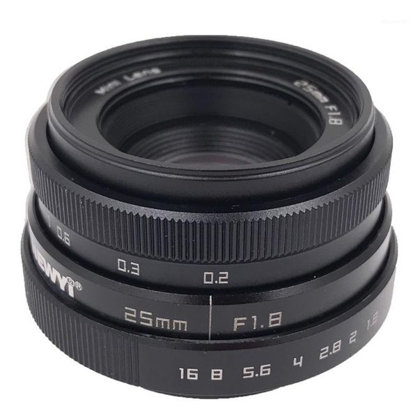 

lente para celular 25mm f1.8 mini cctv c mount wide angle lens for sony nikon canon dslr lentille for low light environments1