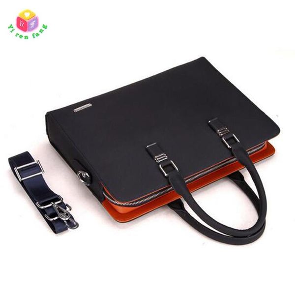 

briefcases 2021 business men messenger bags fashion brand genuine real cow leather laphandbag shoulder bag