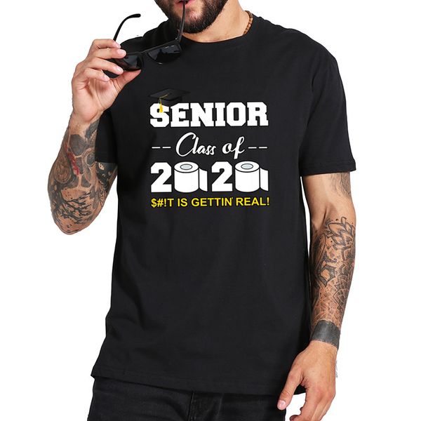 

seniors class of s#t just got real funny graduation tshirt pure tee soft breathable basic camiseta hooded sweatshirt hoodie men t shirt