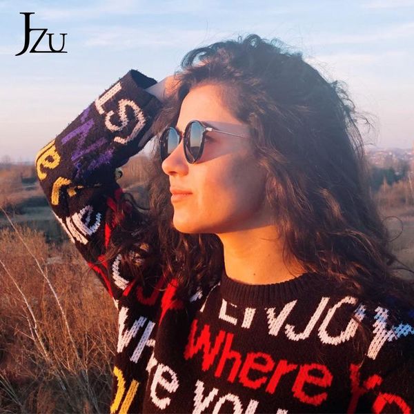 

men 2020 new designer round jzu vintage women brand eyewear sunglasses fashion women sunglasses quality mirror retro arrival vxrno