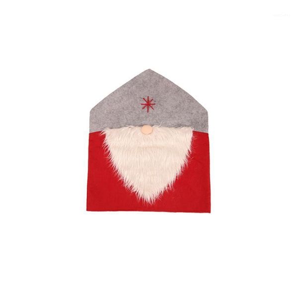 

chair covers felt cloth dining room cover kitchen santa claus christmas decoration holiday home table party supplies banquet elastic1