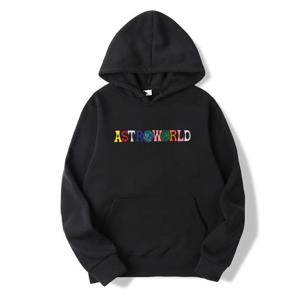 

travis scott astroworld wish you were here hoodies fashion letter astroworld hoodie streetwear man woman pullover sweatshirt t200603, Black