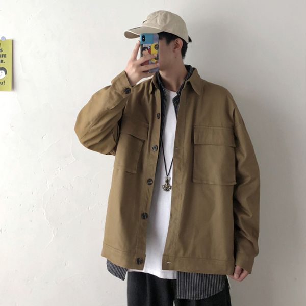 

2021 new privathinker men spring black casual jackets mens hip hop fashion jacket clothes male street-style coats oversized rfq5, Black;brown
