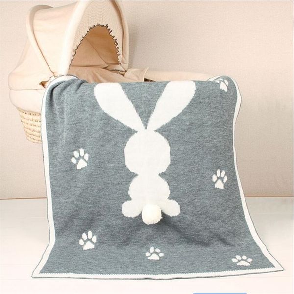 

knitted baby blanket newborn cartoon woolen super soft infant toddler kid blankets crib stroller sofa throw baby swaddle blanket y201009