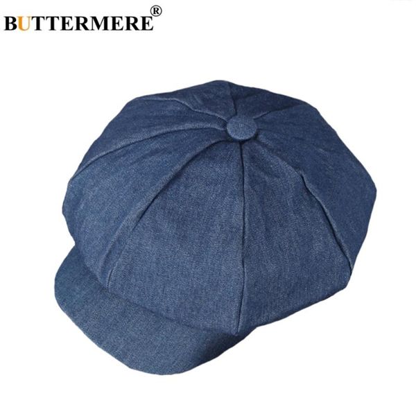 

sboy hats buttermere men denim caps female spring vintage painters hat octagonal driving casual gatsby cotton ivy cap and, Blue;gray