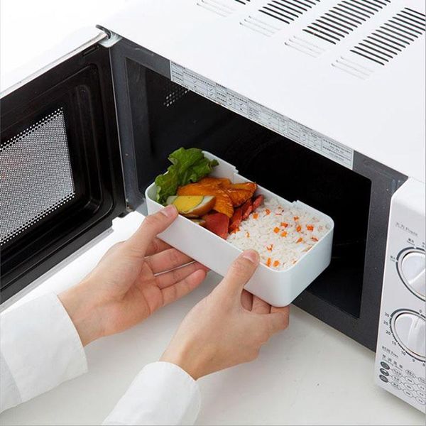 

baispo microwavable lunch box 650мл телефон стенд bento box портативный контейнер еды закуска для детей пикник офисные работники школы sqcyx