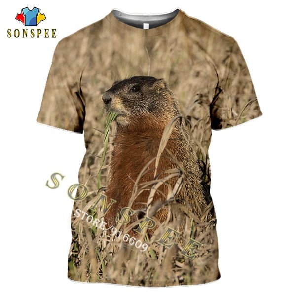 

summer hunting animal gopher clothing 3d print shirts hentai humor funny men clothing