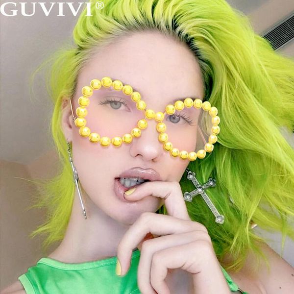 

pearl cat eye sunglasses women 2020 elegant oval vintage sunglasses men designer round retro eyewear, White;black