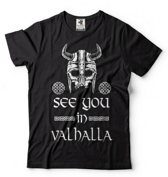 

спорт see you в valhalla футболка рагнар lothbrok викинги футболка viking новая мода мужчины / мужчины мужчины топы прохладный o шеи футболк