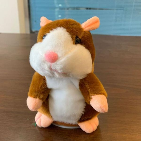 

dropshipping 15cm talking hamster falante mouse pet plush toy cute talking sound record educational stuffed doll children gifts wmtboa