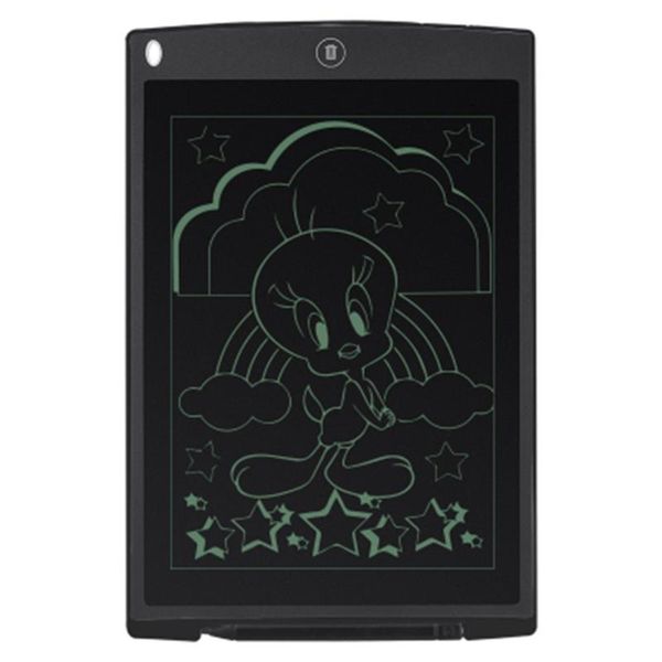 

black ultra thin 12 inch lcd digital writing tablet drawing board sketchpad electronic graphic board with mouse pad ruler.