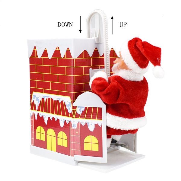 

toy santa electric climbing claus the chimney baby kids electronic toys with music christmas decorations gifts gga2995-6 m955
