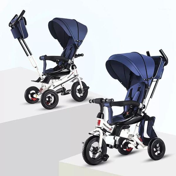 

strollers# baby stroller 4 in 1 kids bikes three wheels infant trolley folding seat adjustable convertible for born1