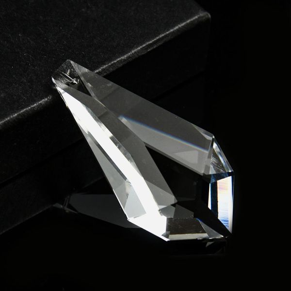 

75mm diamond faceted crystal prism lamp chandelier decor cut glass pendant diy suncatcher glass art hanging decor arrow lance h bbypmh