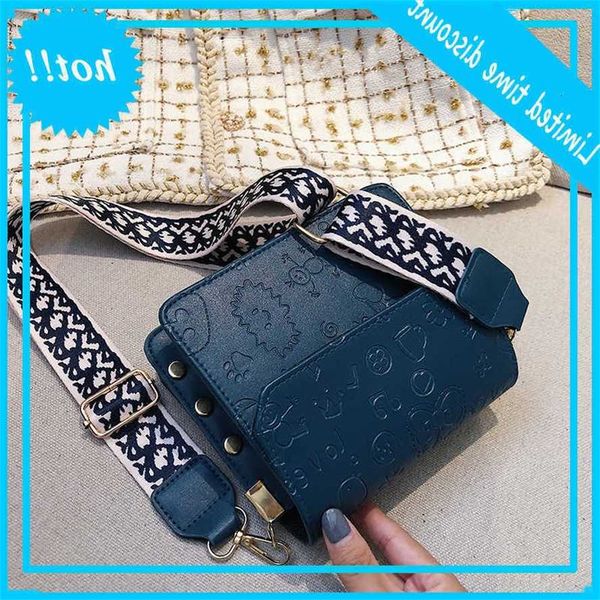 

women's 2019 new fashion versatile broadband one shoulder small square bag