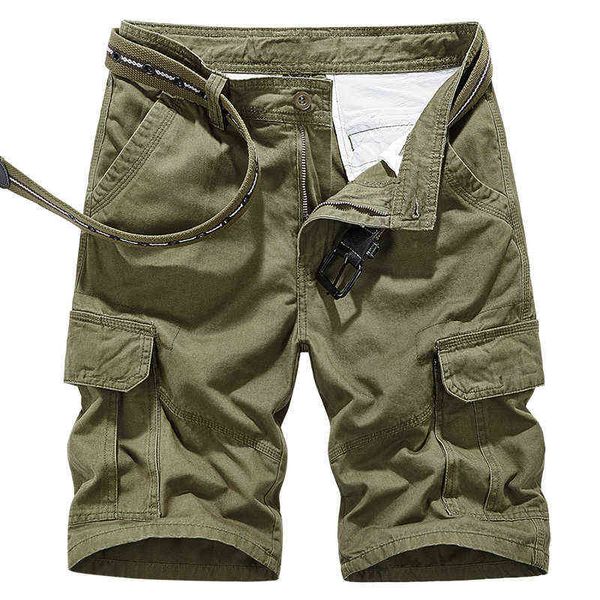 Short Cargo classique poches multiple pour homme schage rapide pantalon court l'extrieur mode dcontracte ample t 220312