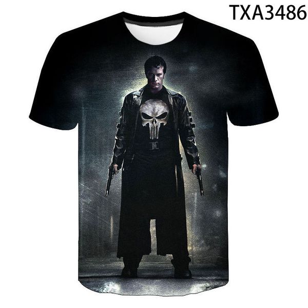 

punisher boy girl printed cool 3d print shirts kawaii hentai plus size men clothing