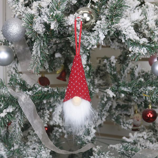 

christmas striped cap faceless gnome santa doll pendant nordic gnome land god doll christmas tree hanging ornaments doll decor