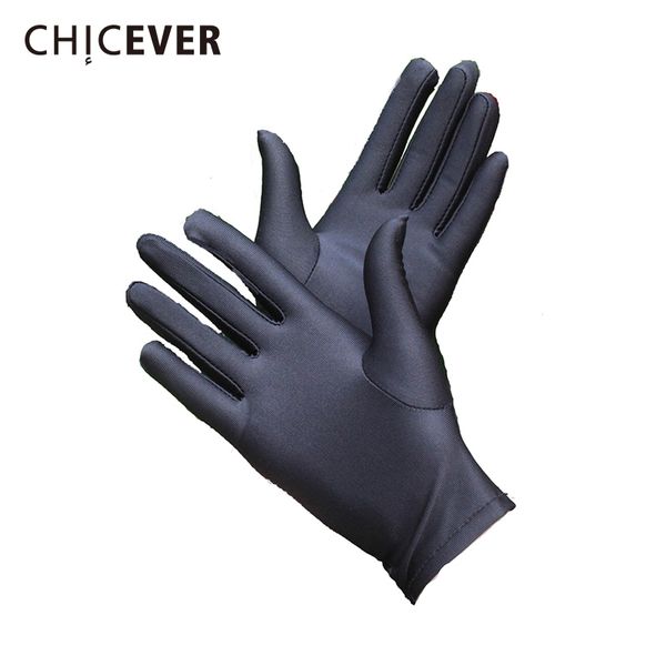 

chicever 2020 fashion elegant women gloves short elasticity black spring woman glove new casual, Blue;gray
