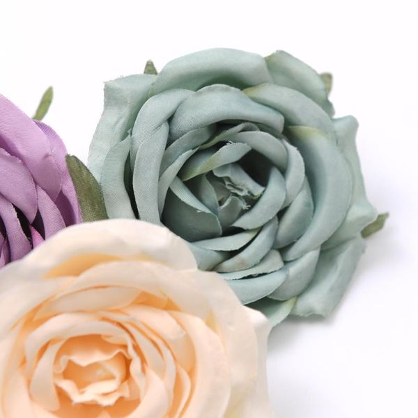 

5pcs 7cm peony artificial silk flower heads decorative scrapbooking for home wedding birthday decoration fake rose bbyltj