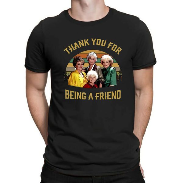 

the golden girls thank you for being a friend vintage retro design men's t-shirt sport hooded sweatshirt hoodie