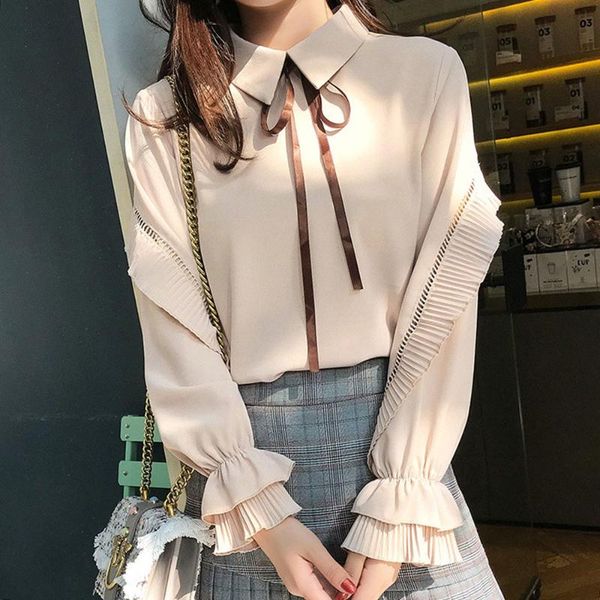 

blouse women shirt lantern sleeve elegant slash neck solid lace ladies casual blouses spring elegant blouse streetwear, White