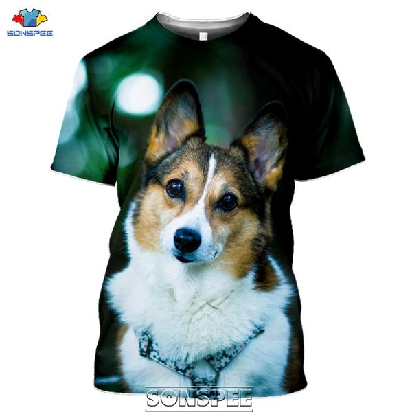 

animal corgi cute dog mens 3d print shirts horror aesthetic plus size men clothing