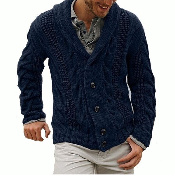 

cotton men cardigan autumn winter warm soft patchwork comfortable long sleeve spacious clothes knitted casual male sweater 201105, White;black