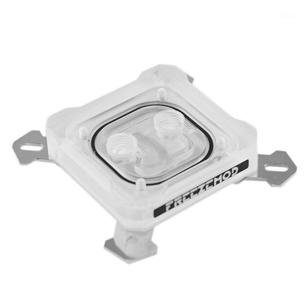

fans & coolings emod pk5e computer cpu water cooling block for i ntel lga 1151 115x 2011 5v 3pin rgb light copper base plate1