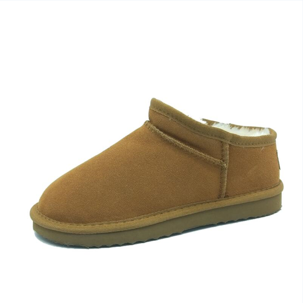 

ladies australia classic style snow boots winter warm flat shoes 100% cowhide ankle boots women eur:33-45, Black