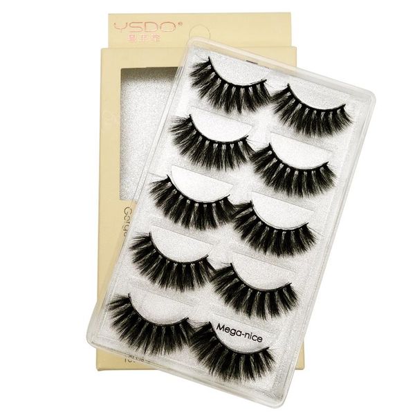 

new 3d mink lashes 5 pairs eyelashes natural long false eyelashes hand made for makeup mink cilio faux cils 1cm-1.5cm false lash wmtgof