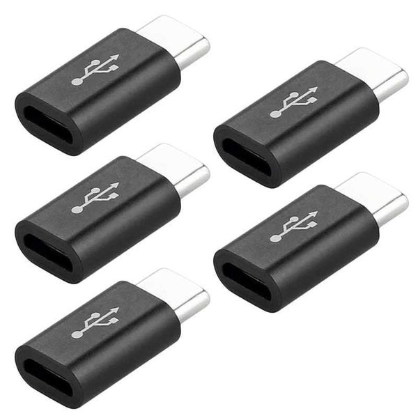 5PCS Exquisiter kleiner kompakter USB-C-Typ-C-Adapter USB 3.1 generischer Datenladeadapter Handyzubehör Schnelles Laden