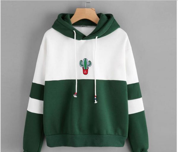 

женщины с длинным рукавом пуловер кактус с капюшоном печатная толстовка повседневная зимняя толстовка толстовки для женщин плюс размер s до, Black